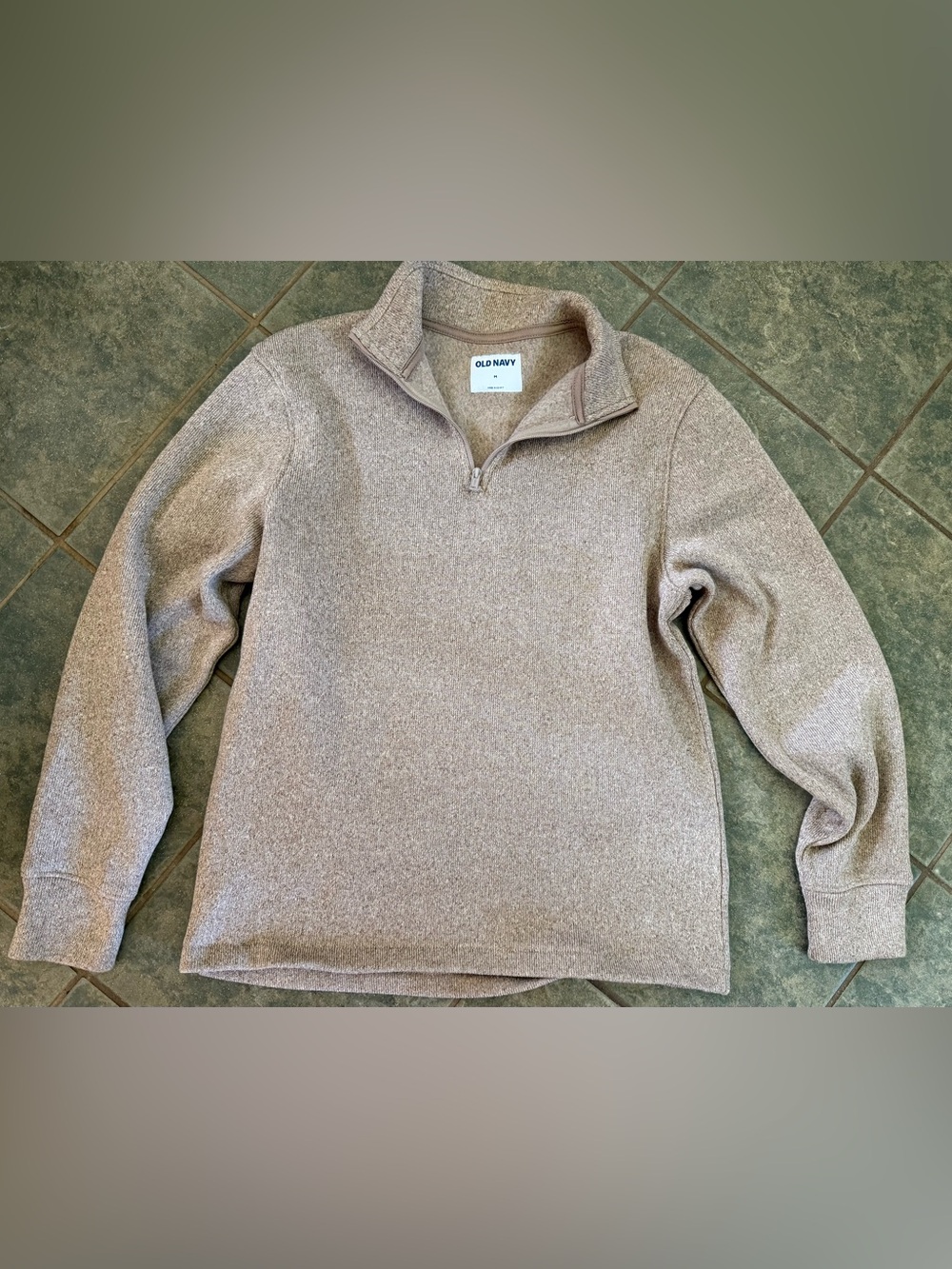 🎀3/$25🎀 Old Navy Men's Half-Zip Sweater in Light Taupe Heather